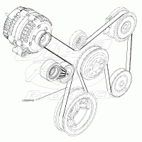 12569440 - Workhorse P32 Chassis 8.1l Drive Belt ... 2003 workhorse wiring diagram 